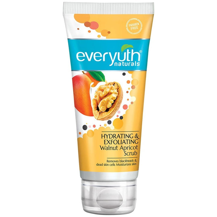 everyuth Naturals Hydrating & Exfoliating Walnut Apricot Face Scrub For Blackheads - 100g