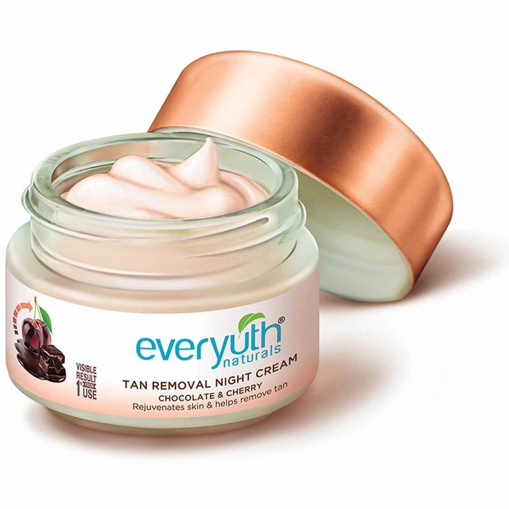 everyuth Naturals Tan Removal Chocolate & Cherry Night Cream To Remove Tan - 50g