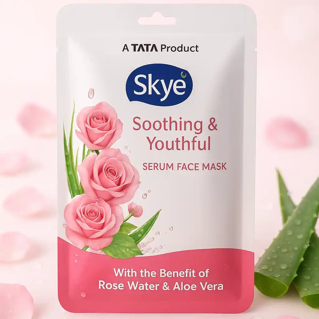 TATA Skye Rose Water And Alovera Facesheet Mask Pack Of 1