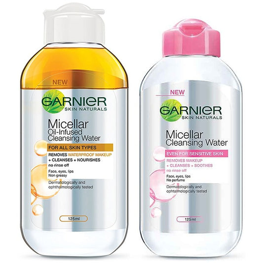 Garnier Skin Naturals Oil Infused Micellar Cleansing Water -125ml & Micellar Water- 125ml