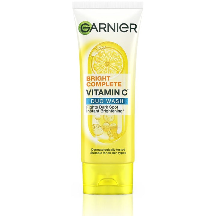 Garnier Skin Naturals Bright Complete Brightening Duo Action Face Wash with Lemon Extract