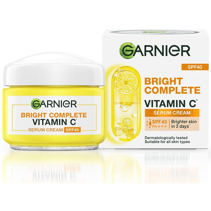 Garnier Skin Naturals Bright Complete Vitamin C Serum Cream with SPF 40 - 45g