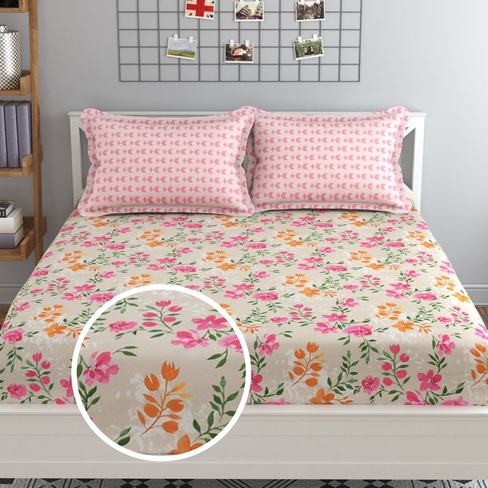 Mafatlal Luxe Lilac Double Bedsheet (21) - 227 x 254 cm