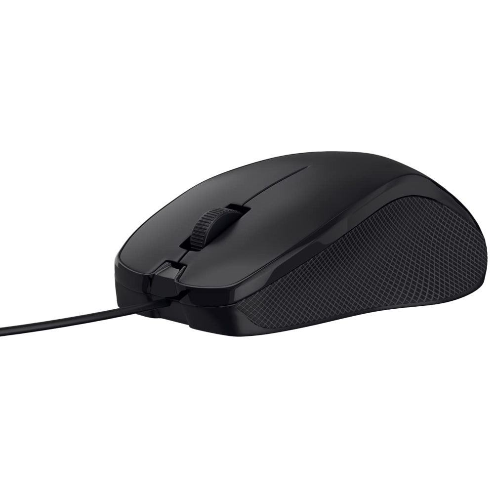 Portronics Wired Optical Mouse - Black - 1 U