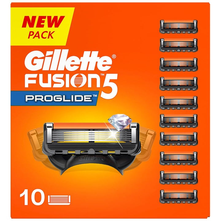 Gillette Fusion Proglide Blades - 10 Cartridges