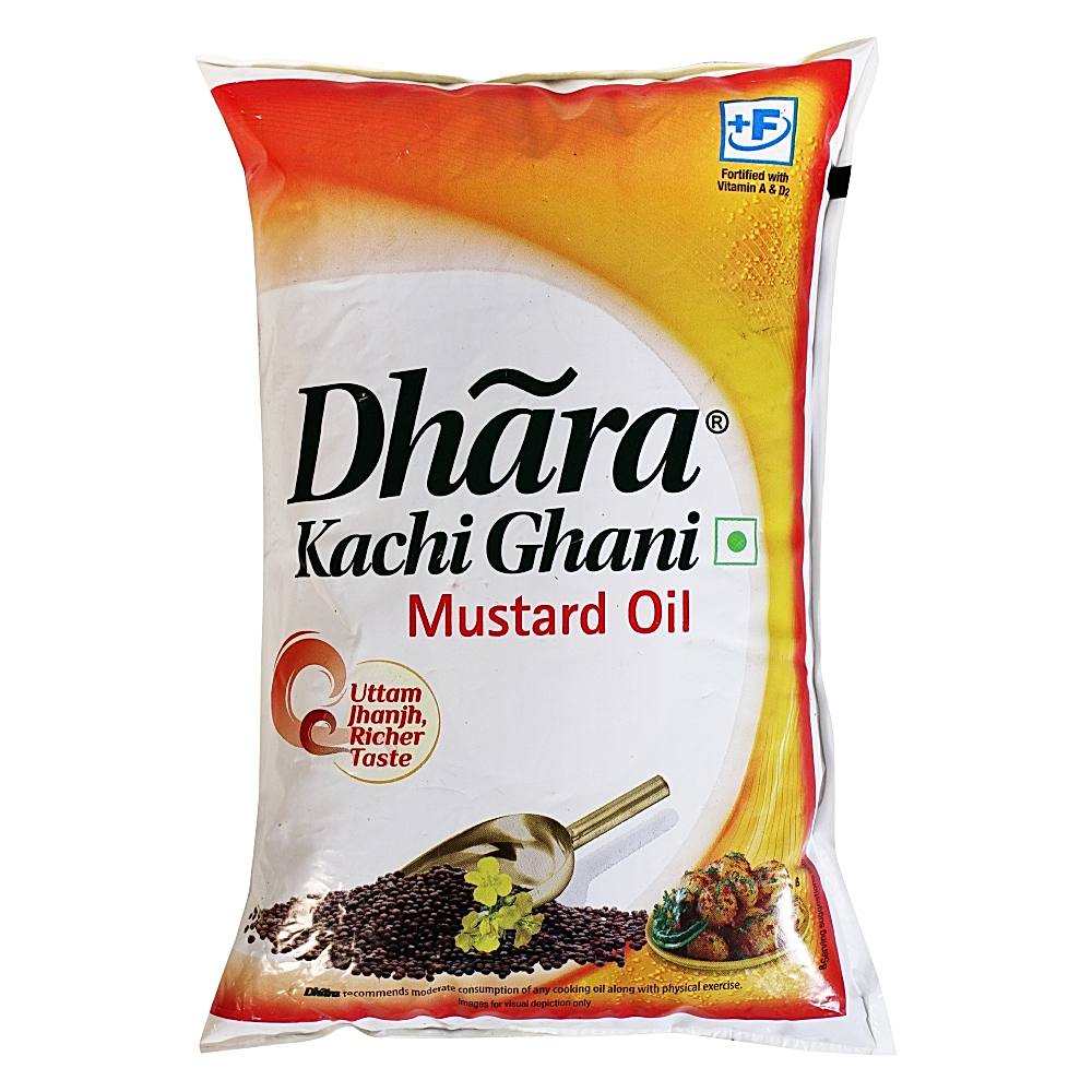 Dhara Kachighani Mustard Oil - 910 g