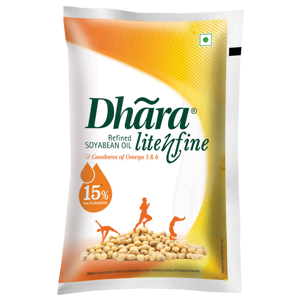 Dhara Lite Soyabean Oil - 910 g