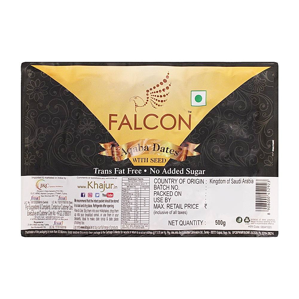 Falcon Aqaba Seeded Dates (Khajur) - 500 g