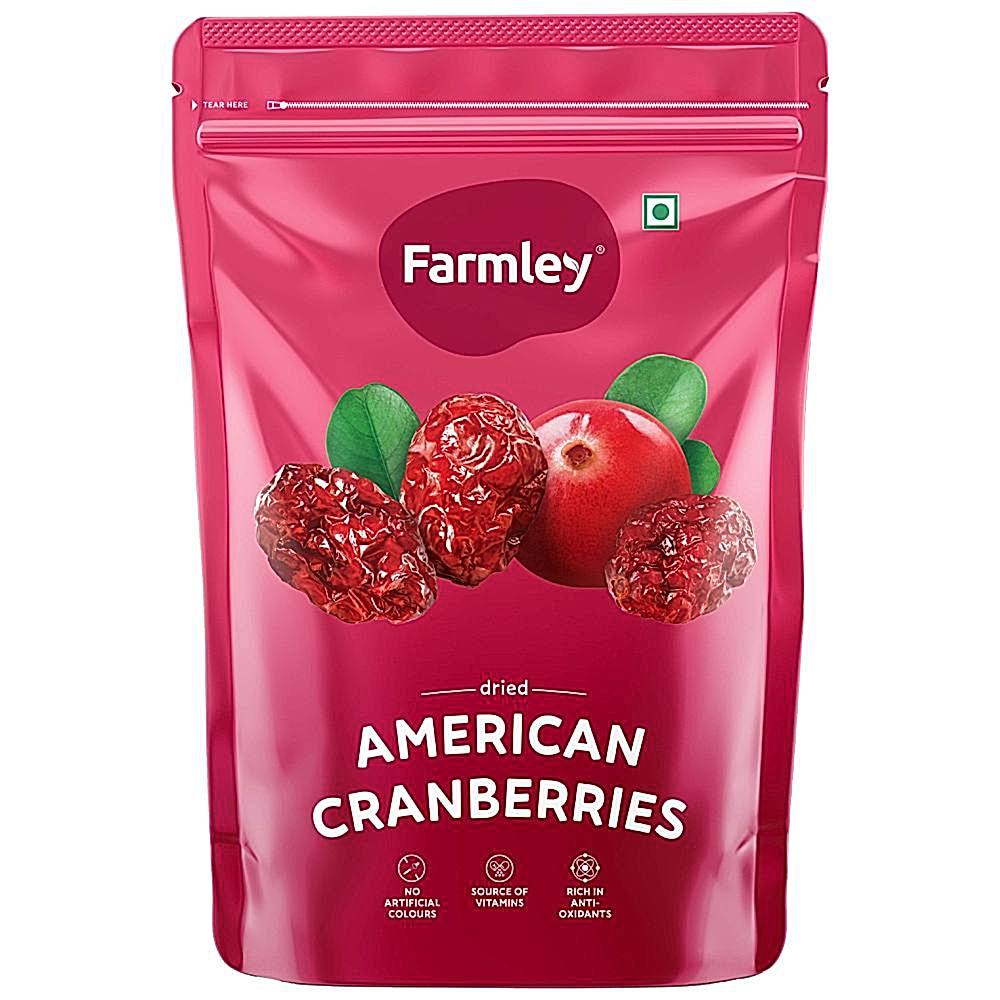 Farmley California Cranberries Dried Pouch - 200 g