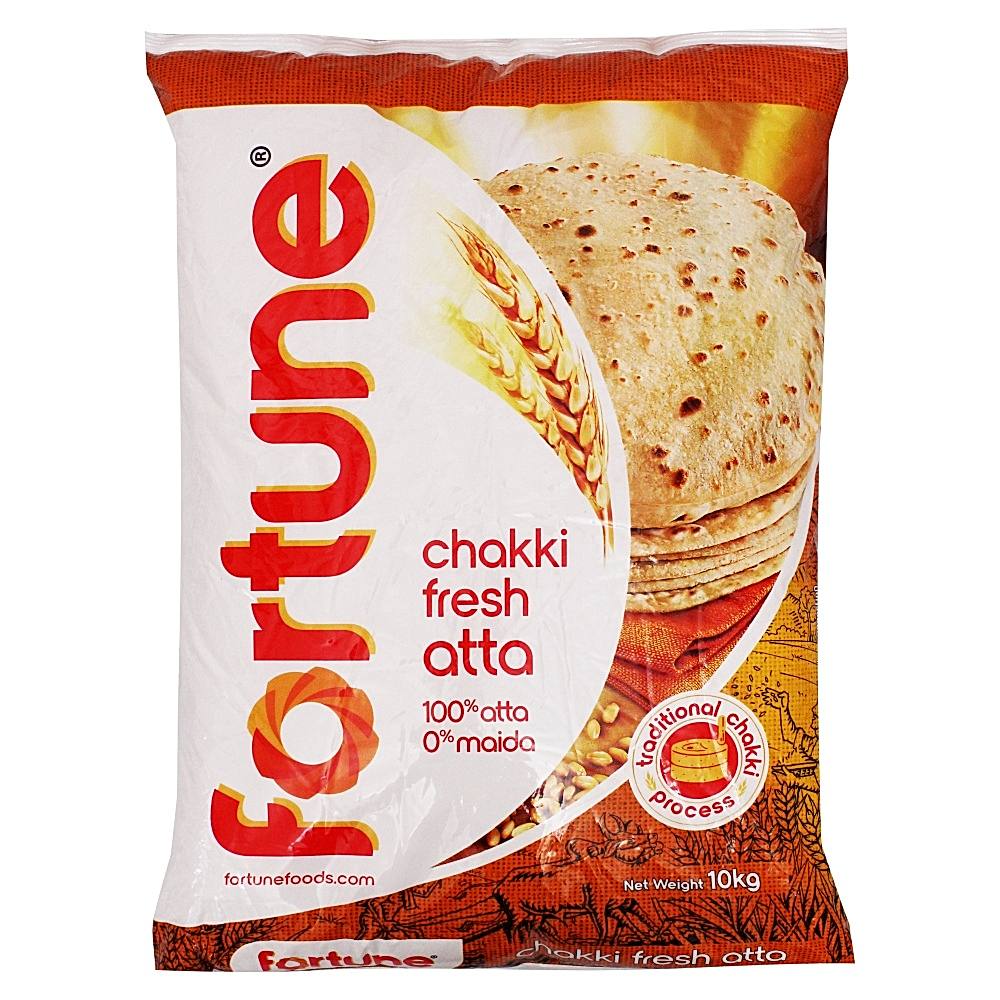 Fortune Chakki Fresh Wheat Atta (Gahu Pith) - 10 kg