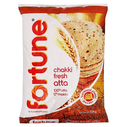 Fortune Chakki Fresh Wheat Atta (Gahu Pith) - 10 kg