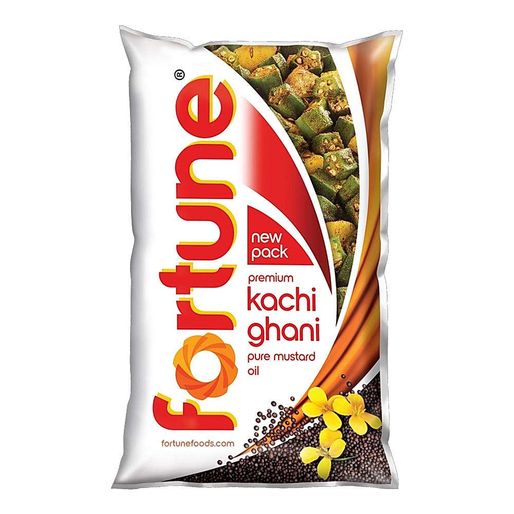 Fortune Kachi Ghani Mustard Oil - 910 g