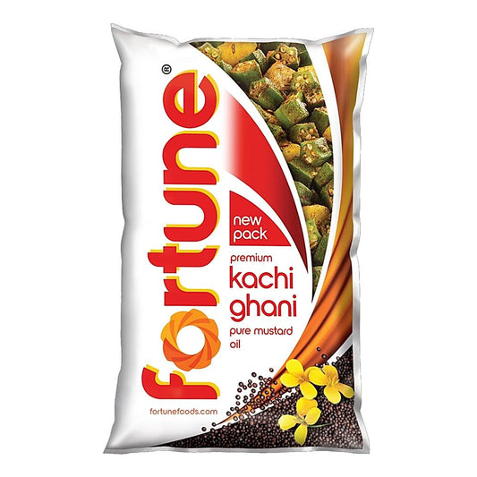 Fortune Kachi Ghani Mustard Oil - 910 g