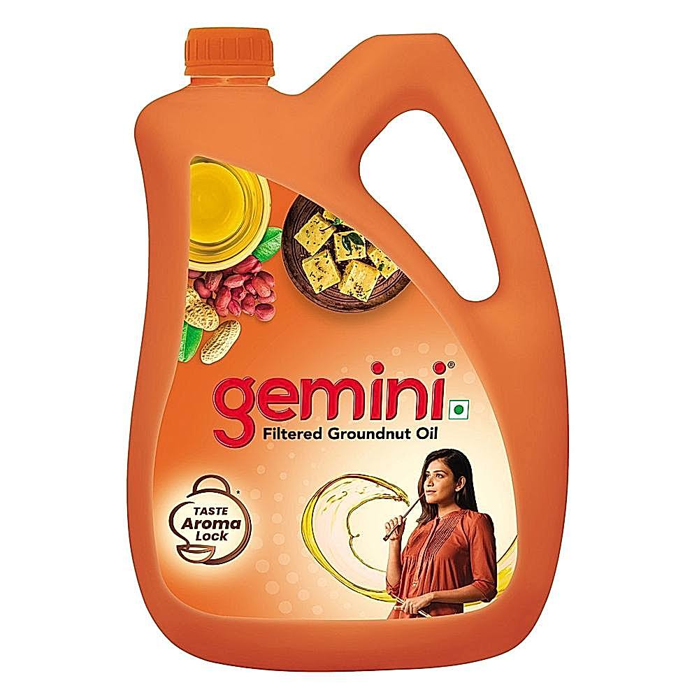 Gemini Filtered Groundnut Oil - 4.35 kg