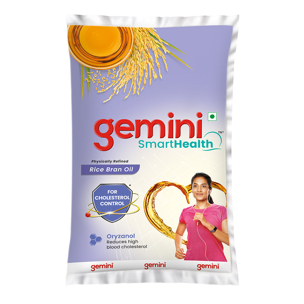 Gemini Refined Rice Bran Oil Jar - 870 g
