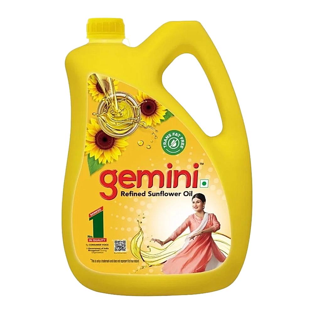 Gemini Refined Sunflower Oil - 4.20 kg