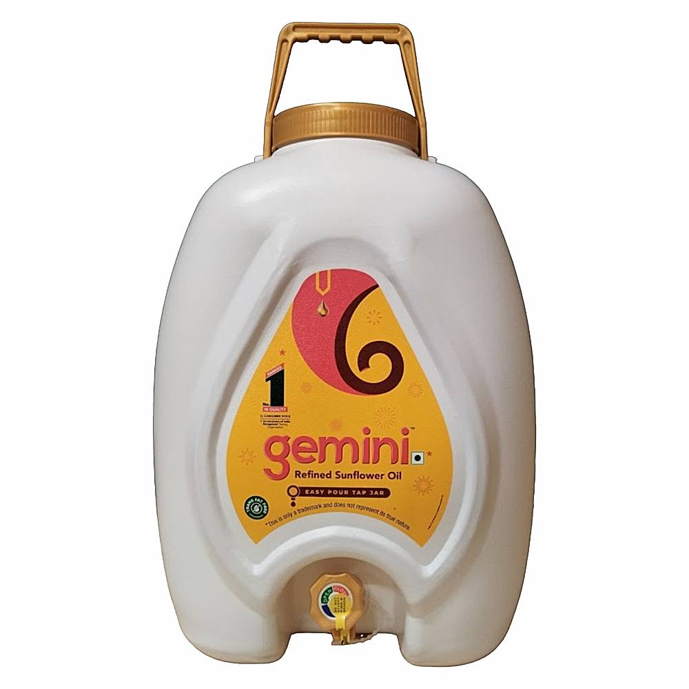 Gemini Refined Sunflower Oil Jar - 13 kg