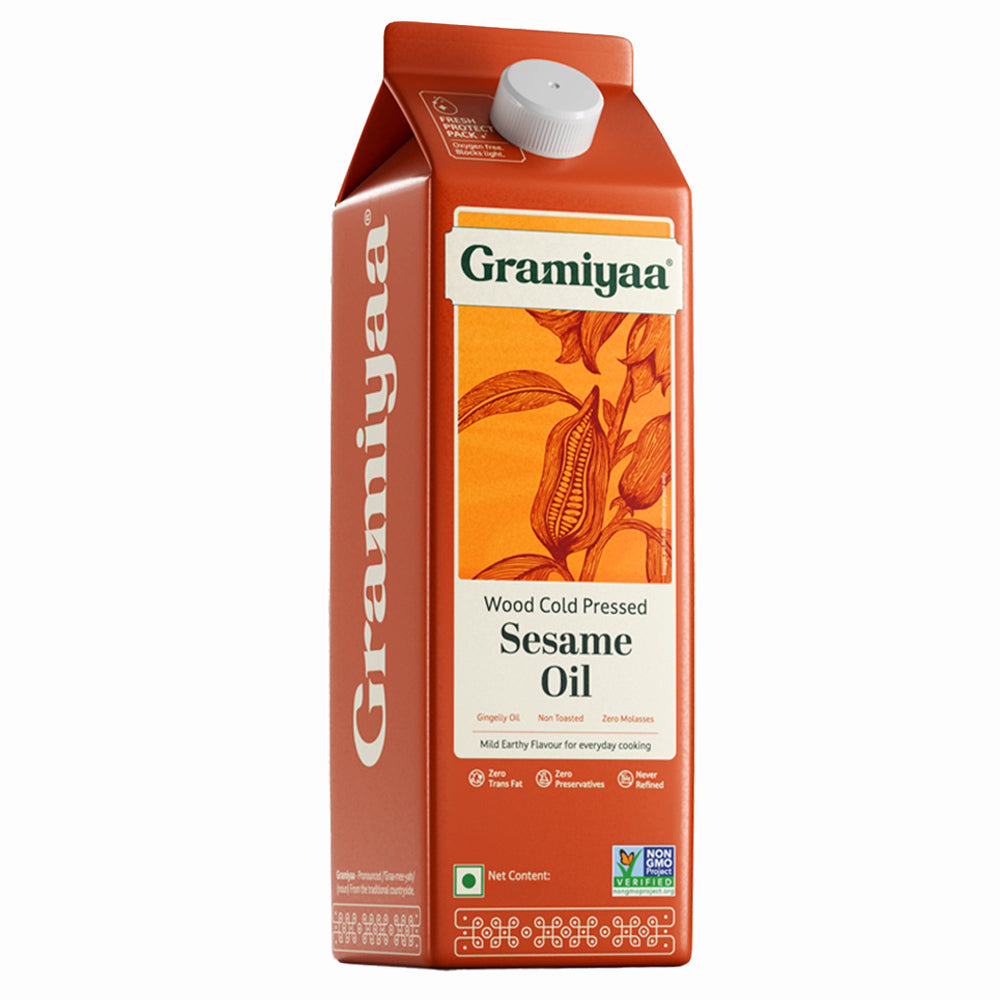 Gramiyaa Wood Cold Pressed Sesame Oil - 910 g