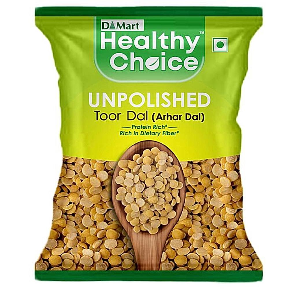 Healthy Choice Unpolished Toor Dal - 1 kg