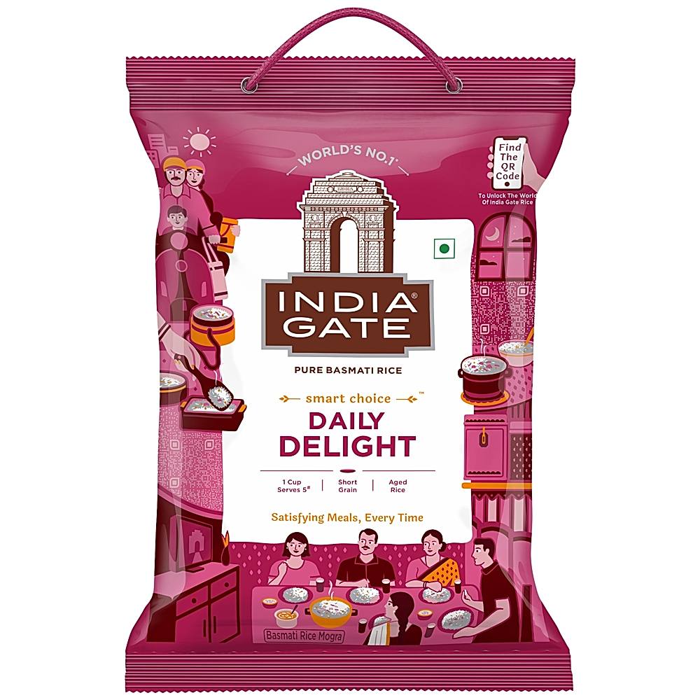 India Gate Pure Basmati Rice - Daily Delight - 5 kg