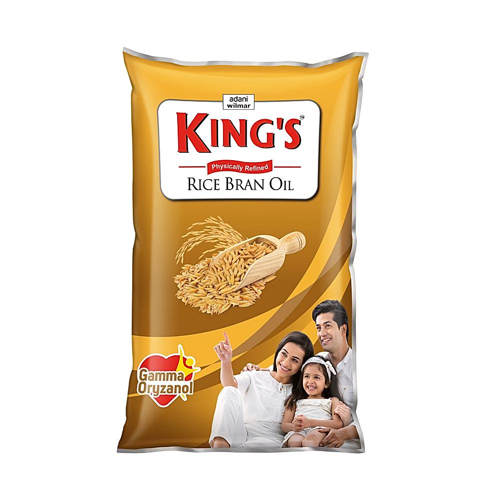 Kings Rice Bran Physically Refined Rice Bran Oil - 840 g