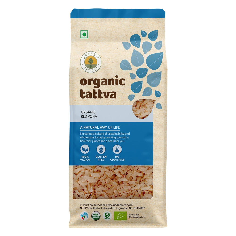 Organic Tattva Red Poha - 500 g