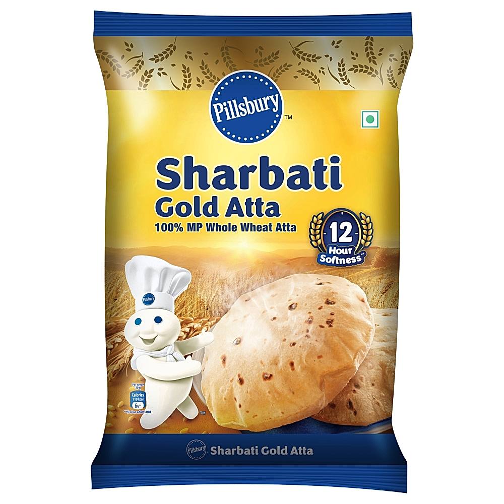 Pillsbury Sharbati Wheat Gold Atta (Gahu Pith) - 5 kg