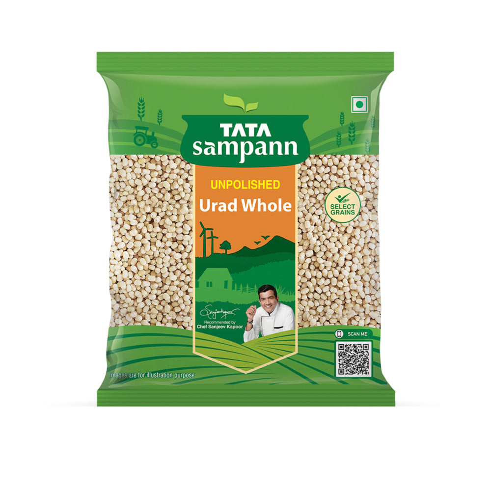 Tata Sampann Unpolished Urad Whole - 500 g