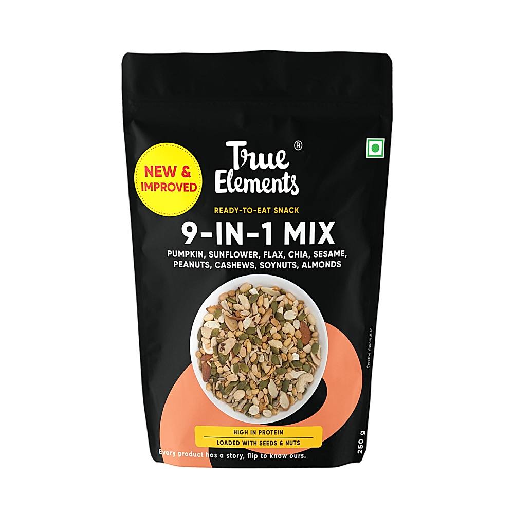 True Elements 9 - In - 1 Mix Loaded with Seeds & Nuts - 250 g