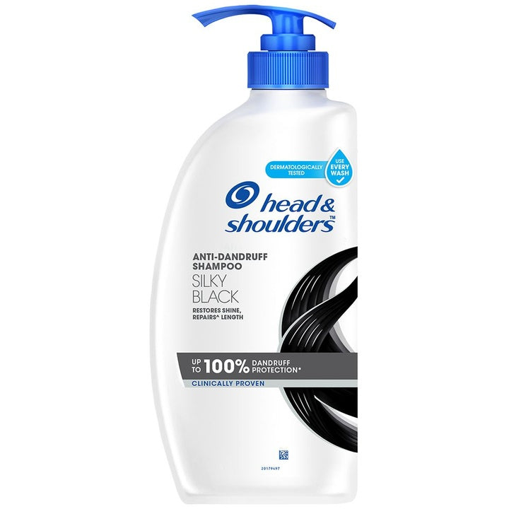 Head & Shoulders Unisex Silky Black Anti Dandruff Shampoo 650 ml