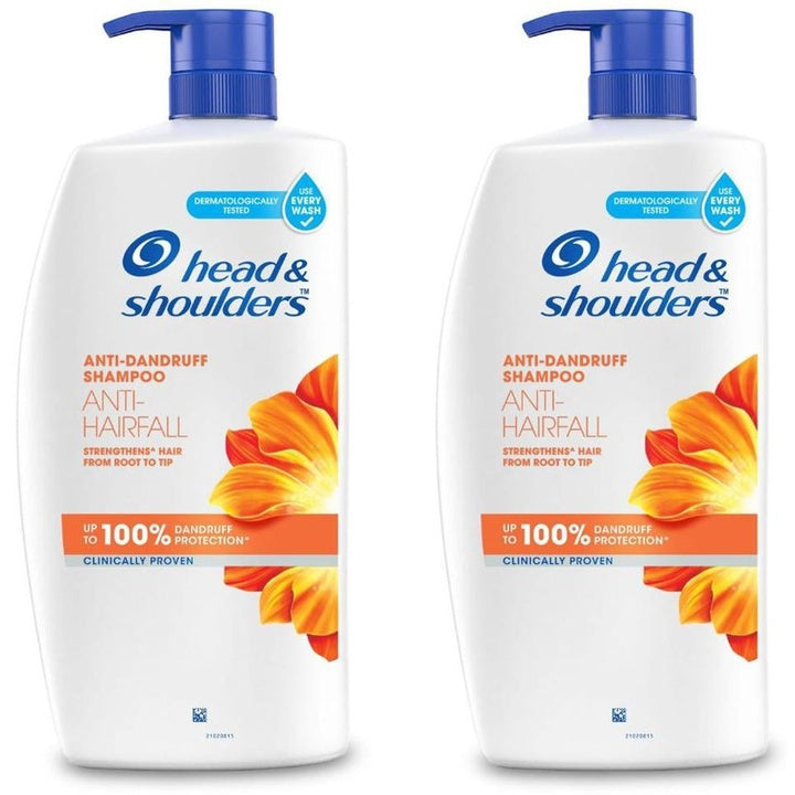 Head & Shoulders Set of 2 Anti-Hairfall & Anti-Dandruff Shampoo - 1L each