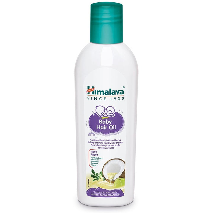 Himalaya Baby Baby Hair Oil With Amla, Sesame & Coconut Oil For Healthy Hair Growth - 50ml