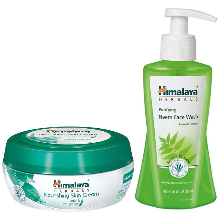 Himalaya Set of Nourishing Skin Cream & Purifying Neem Face Wash