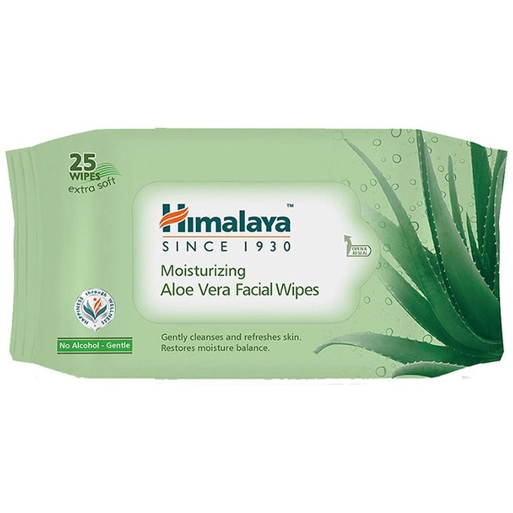 Himalaya Moisturizing Aloe Vera Extra Soft Facial Wipes - 25 Pulls