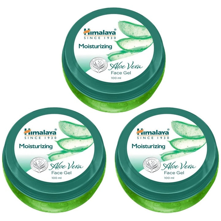 Himalaya Set of 3 Moisturizing Non Sticky Aloe Vera Face Gel