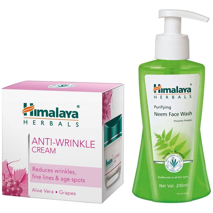 Himalaya Set of Purifying Neem Face Wash & Anti-Wrinkle Cream