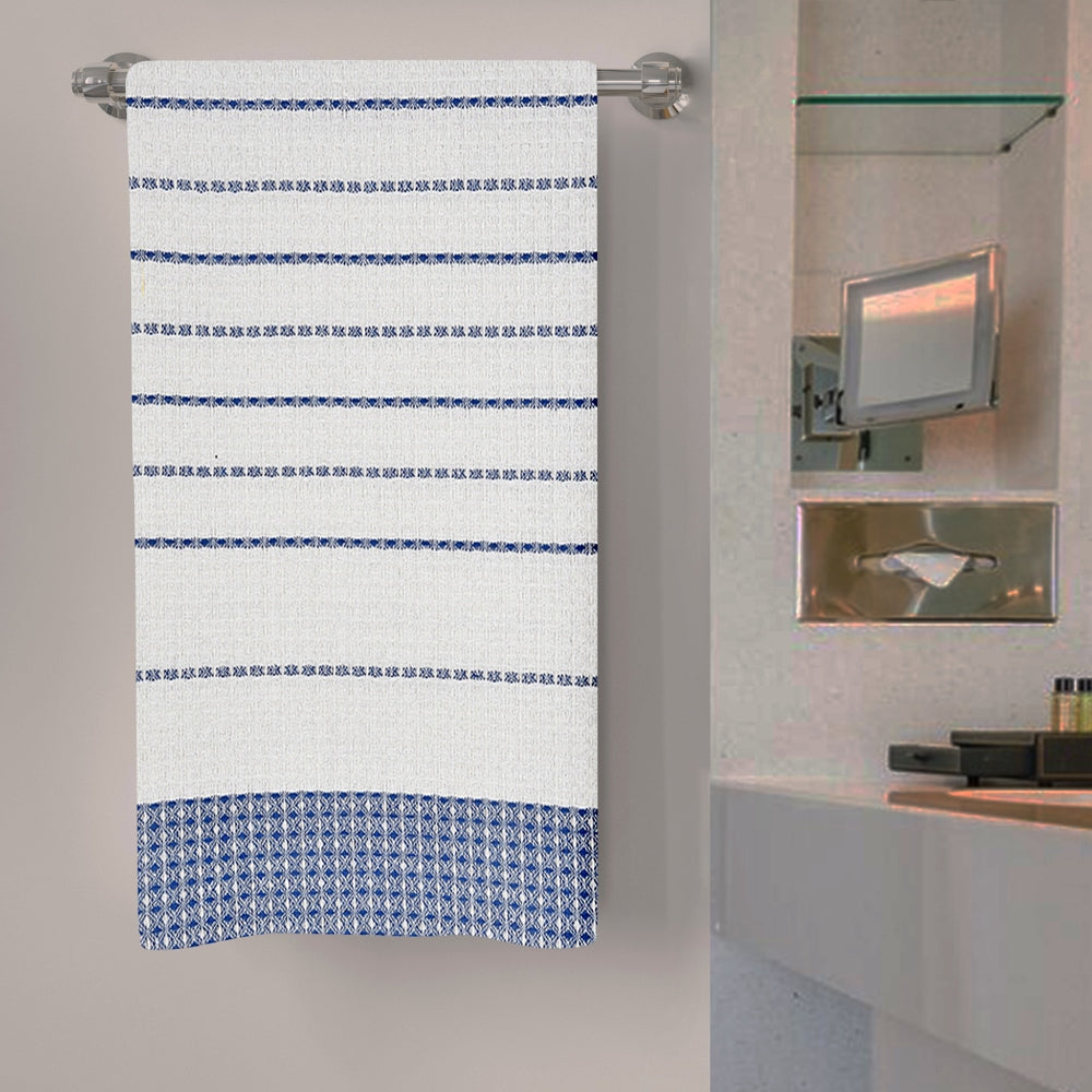 Anju Fabric Bath Towel 195 GSM (Blue) - 75x150 cm - 1 U