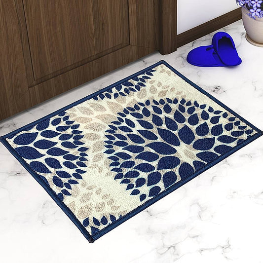 Athom Living Contemporary Door Mat (01) - 37 X 57cm - Blue