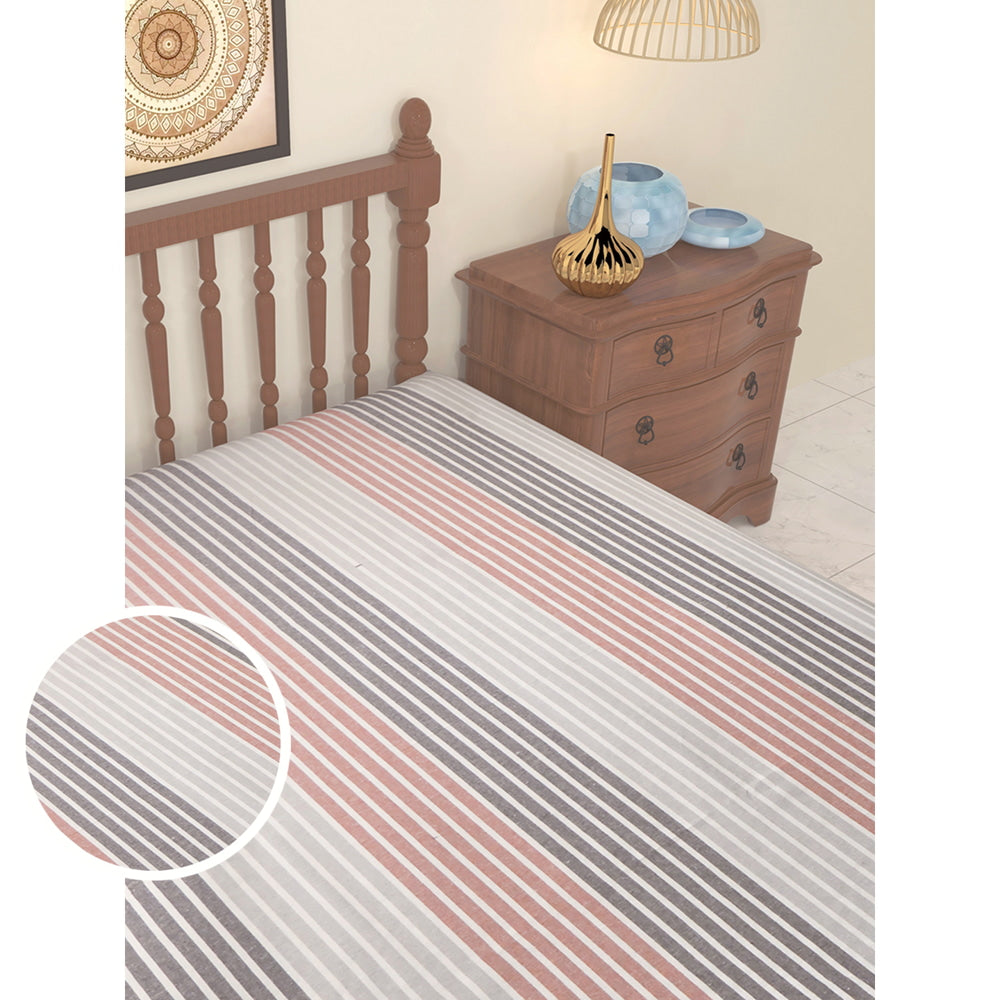 Athom Living Cotton Chaddar Single Summer Stripes (CHB) - 145x224 cm - 1 U