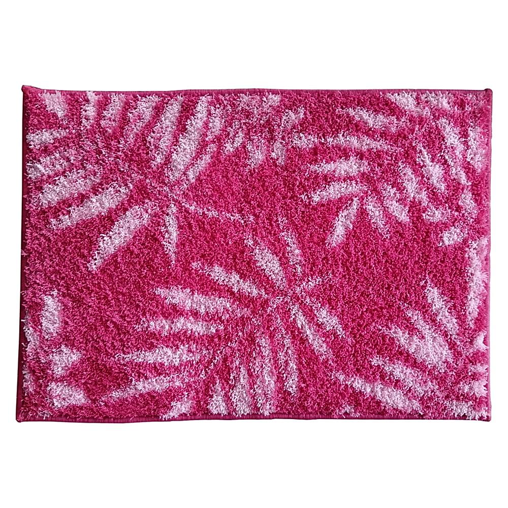 Athom Living Micro Printed Bath Mat (02) - 38 X 58cm - Pink