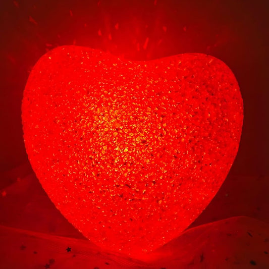 DesiDiya Heart-Shaped Red Led Table Lamp - 1 Unit