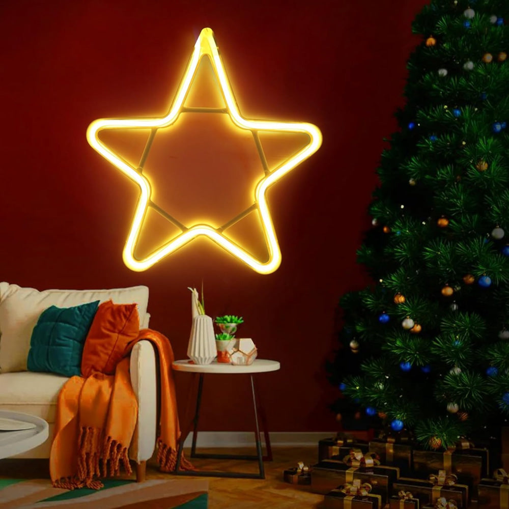 Desidiya Neon Star Sign Led Strip Lights (Warm White) - 1 Unit
