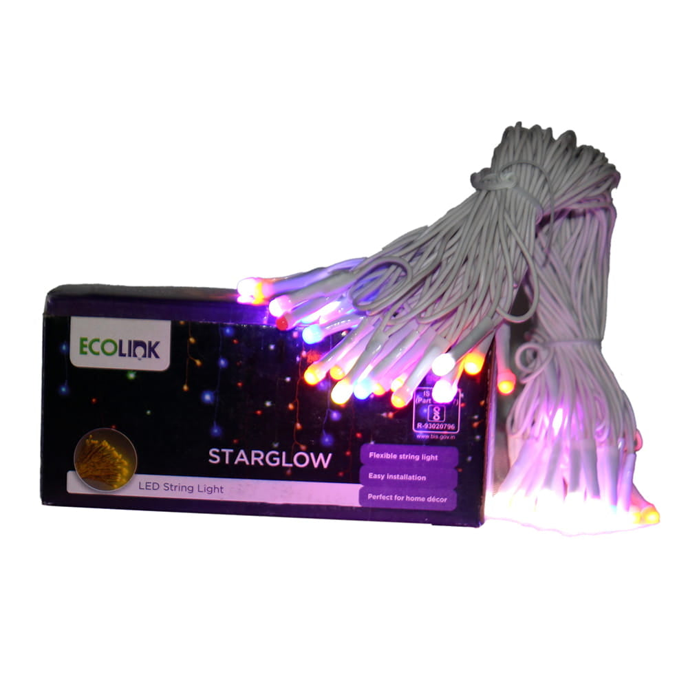 Ecolink By Philips Starglow Led String Light - 10 Meters: Multi Colour