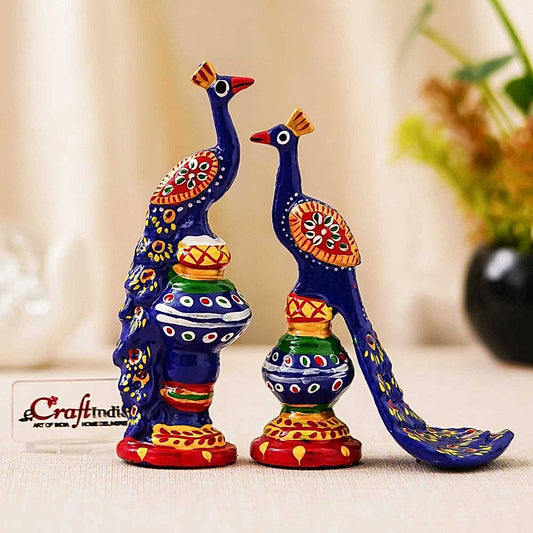 eCraftindia Beautiful Peacock Showpiece - 1 Unit