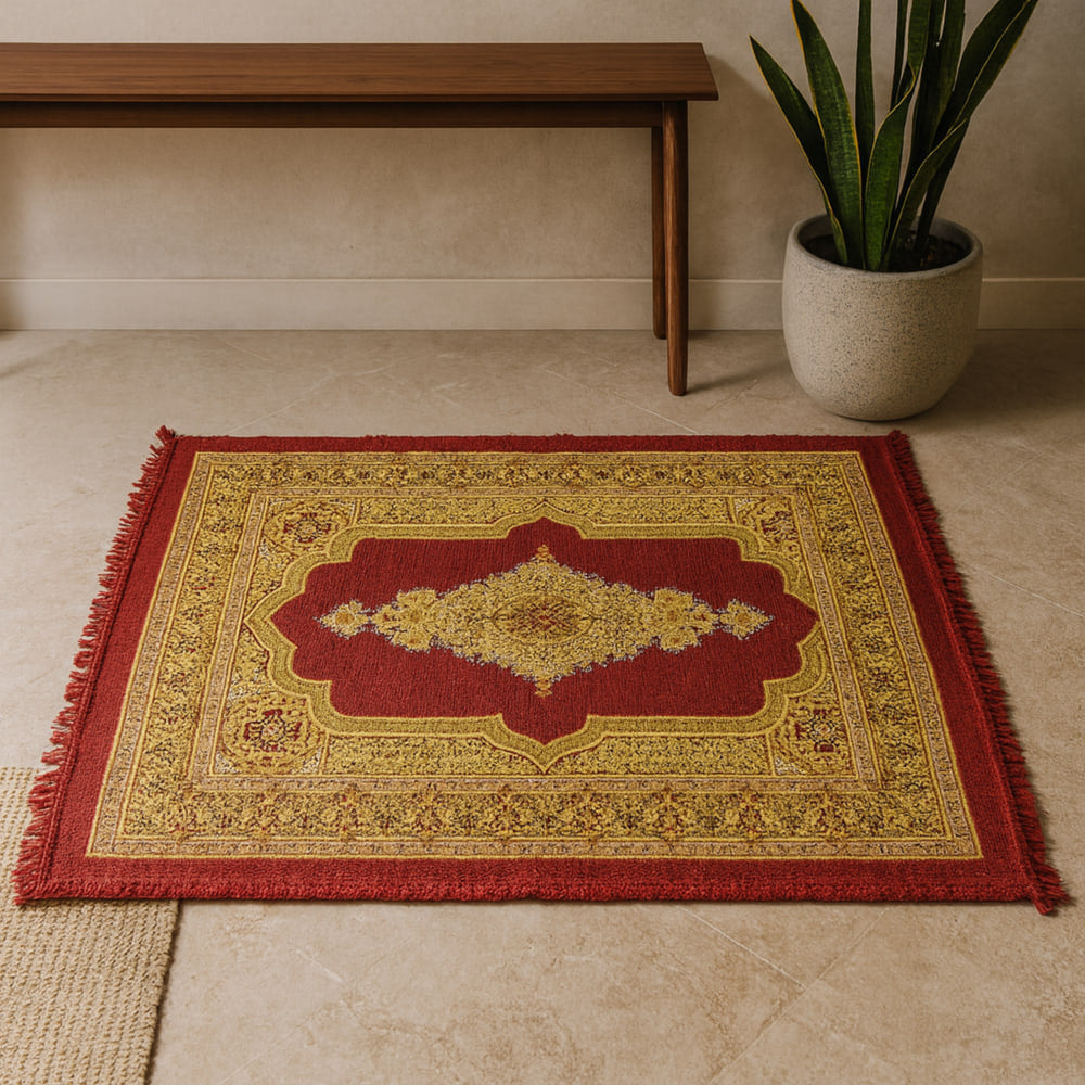 Elegant Calais Carpet - Red - 60 x 40 x 25 cm