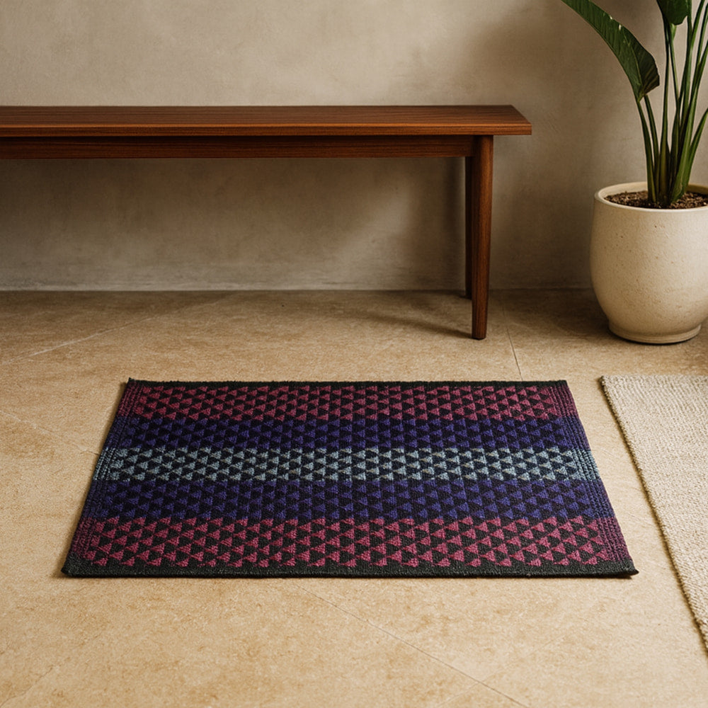 Elegant Weavers Cotton Rectangle Bathmat - Multicolour - 38 x 58 cm