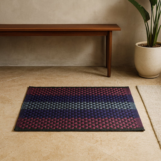 Elegant Weavers Cotton Rectangle Bathmat - Multicolour - 38 x 58 cm