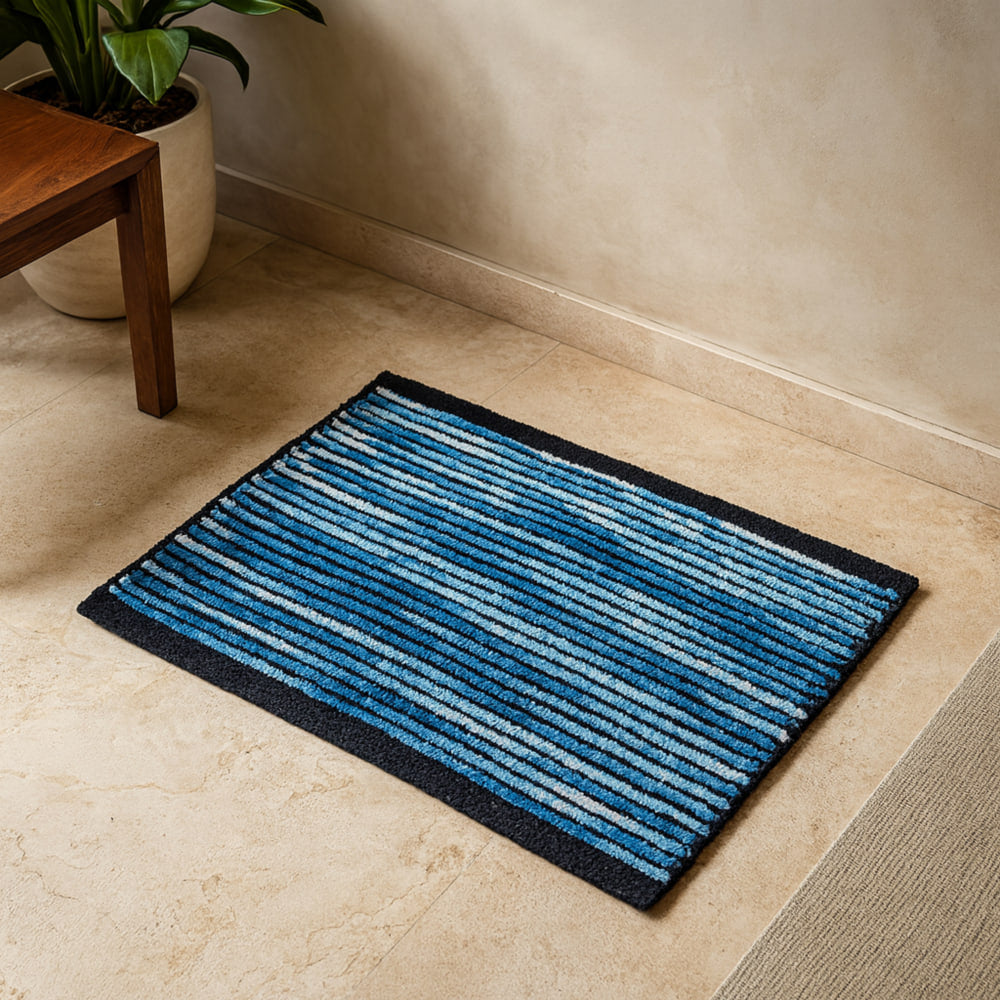 Elegant Weavers Dixon Door Mat - Blue - 38 x 58 cm
