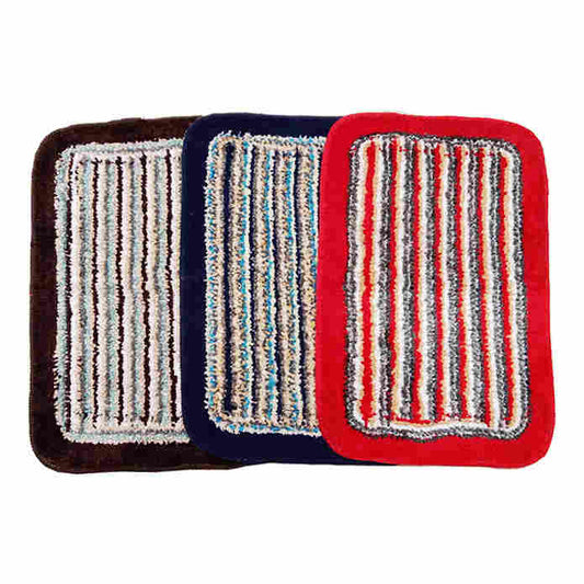Elegant Weavers Rally Bathmat 38x58 cm - Assorted - 3 U