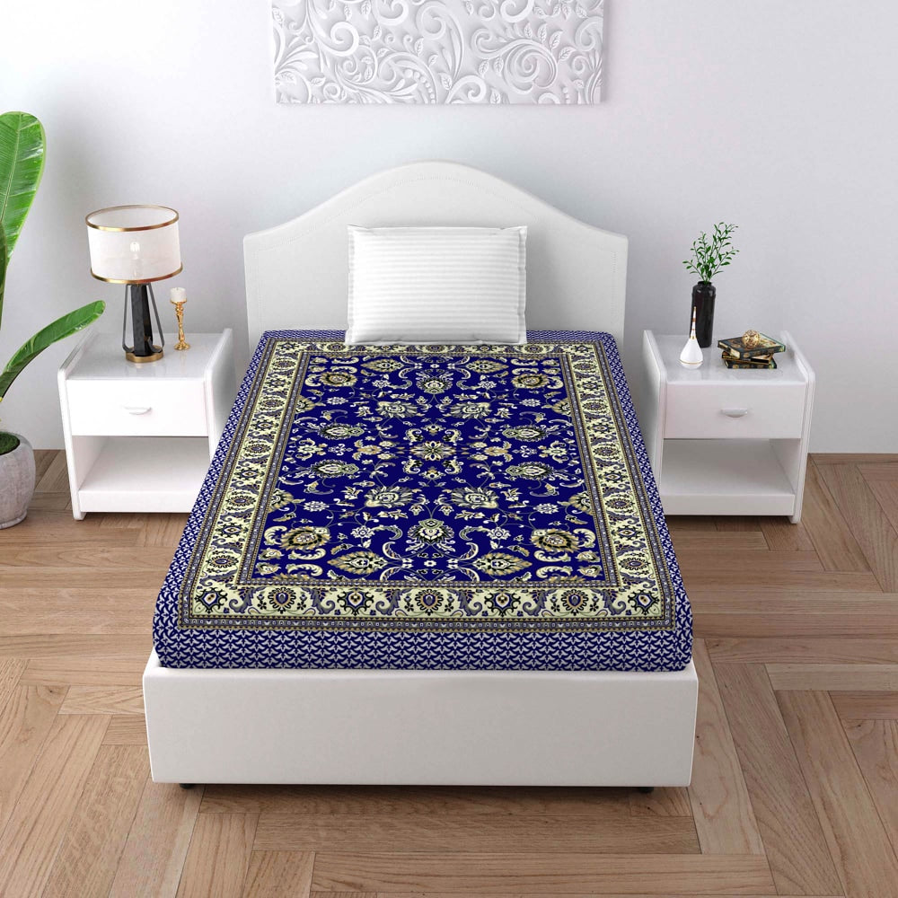 Elegant Weavers Satrang Pattern Single Bedsheet - 120 GSM - 1 U